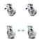 Service Caster 6 Inch Semi Steel Caster Set with Roller Bearings 2 Brakes 2 Swivel Locks SCC SCC-TTL30S620-SSR-2-BSL-2 - alternate 1